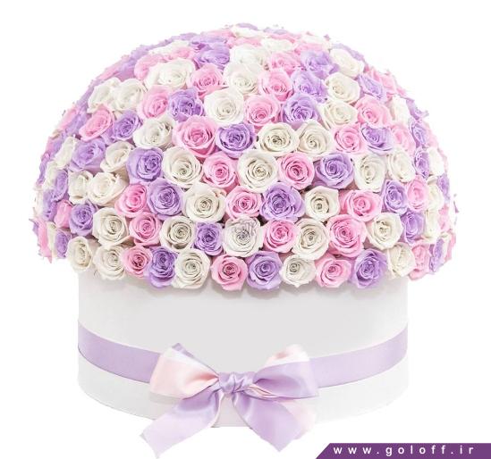 سفارش گل اینترنتی - جعبه گل ولنتاین راشل - Rashel | گل آف